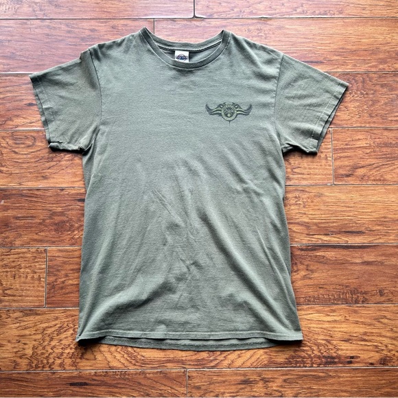 Chris Kyle Frog Foundation OD Green SEAL Shooters T-Shirt Size Medium Military - Picture 2 of 8